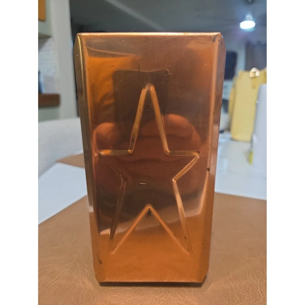 vintage Dripcut Starline copper-toned napkin holder 1960s, 1970s